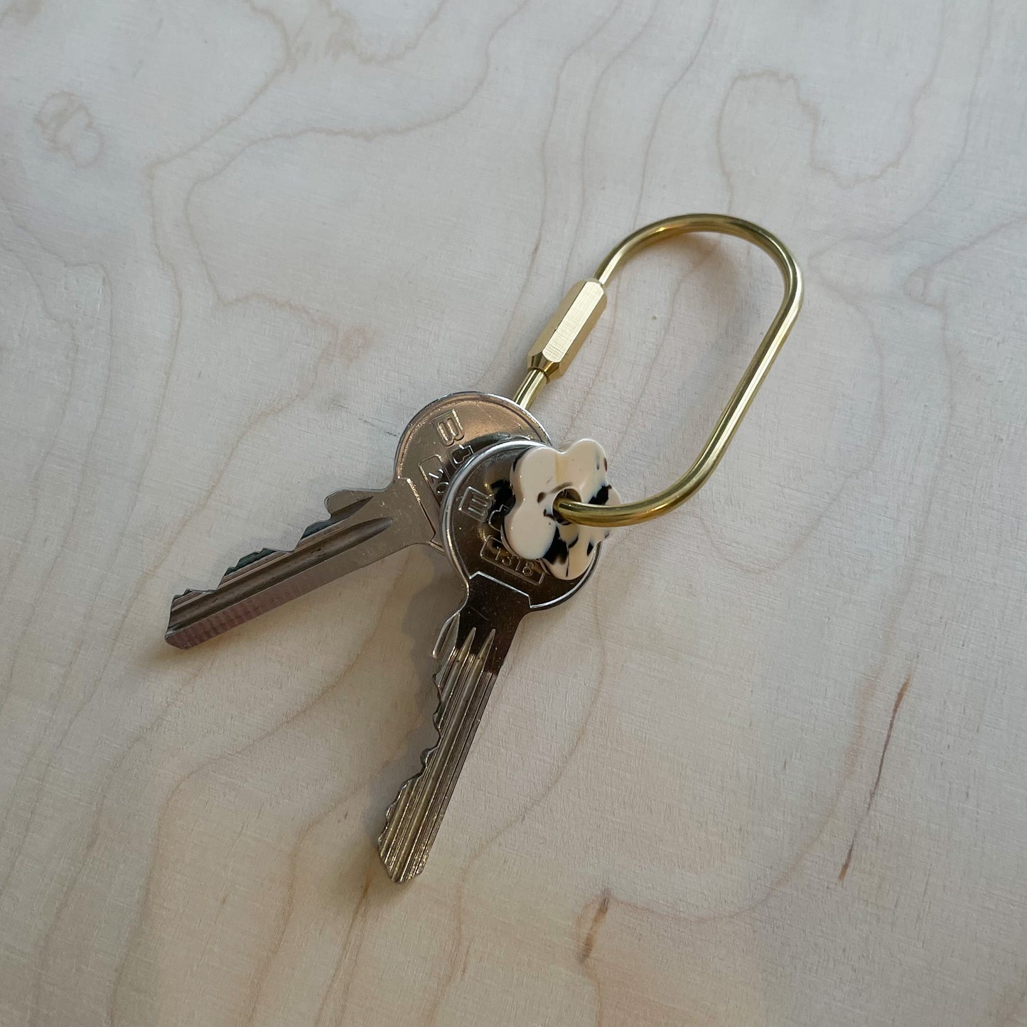 Schlüsselanhänger Messing