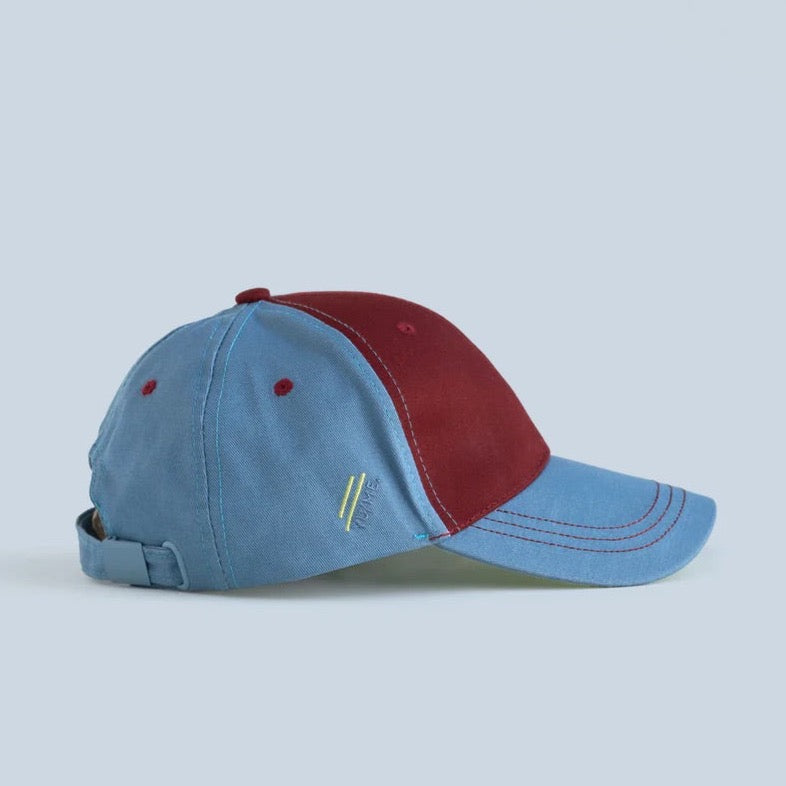 Cap aubergine/stone blue